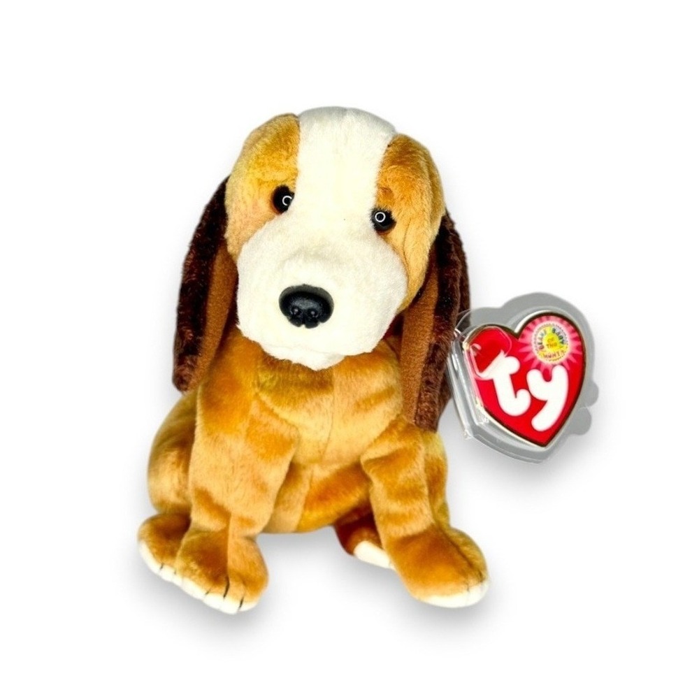 Holmes the Dog | Loyal Bloodhound | Mint Heart Tag TY Beanie Baby